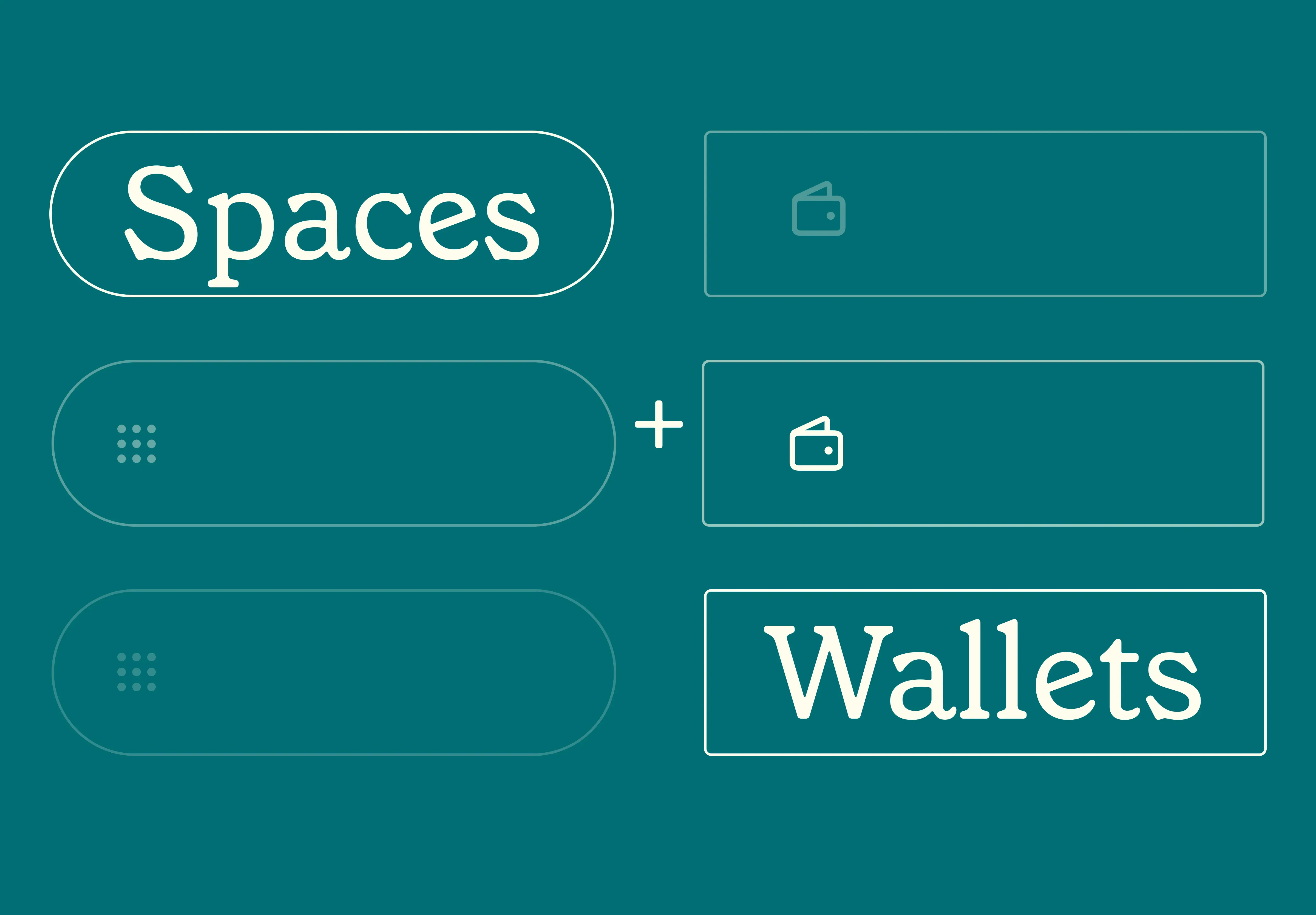 Spaces and Wallets